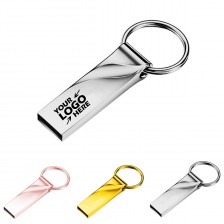 4GB Metal USB Drive with Key Ring